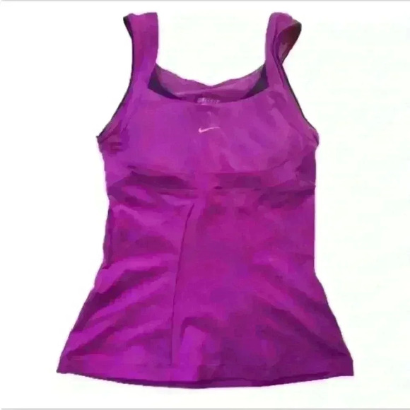 Nike Dri-Fit tank with built-in bra size small purple/ pink EUC! - Picture 1 of 3
